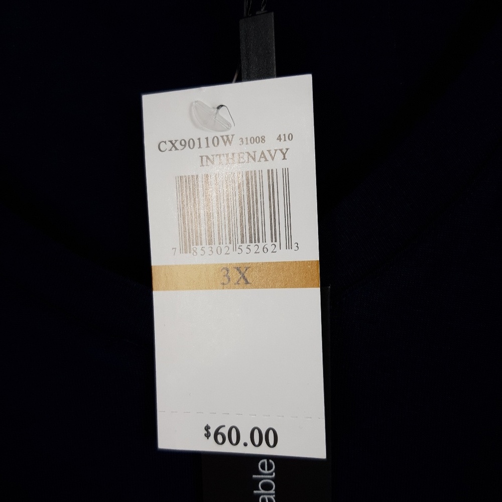 NWT Cable & Gauge V-Neck T-Shirt Size 3X - Picture 5 of 8